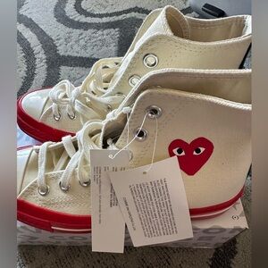 Comme Des Garçon Play x Converse Chuck Taylor Hidden Heart High Top Sneaker